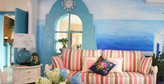 地中海风格颜色搭配技巧，打造浪漫明亮的家